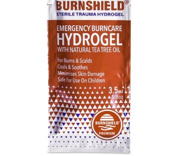 Burnshield First Aid Burn Relief Hydrogel Sachets, 25 Count