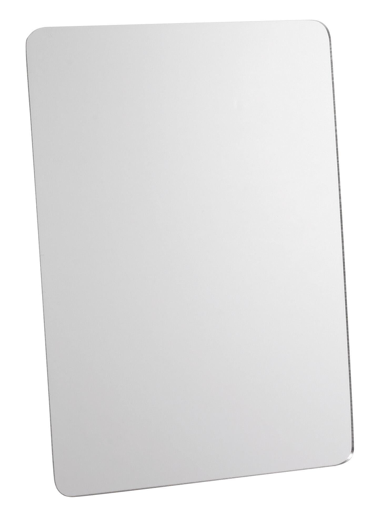 School Smart Rounded Corner Personal Acrylic Mirror with Magnetic Back, 5 L x 7 W in, Asso