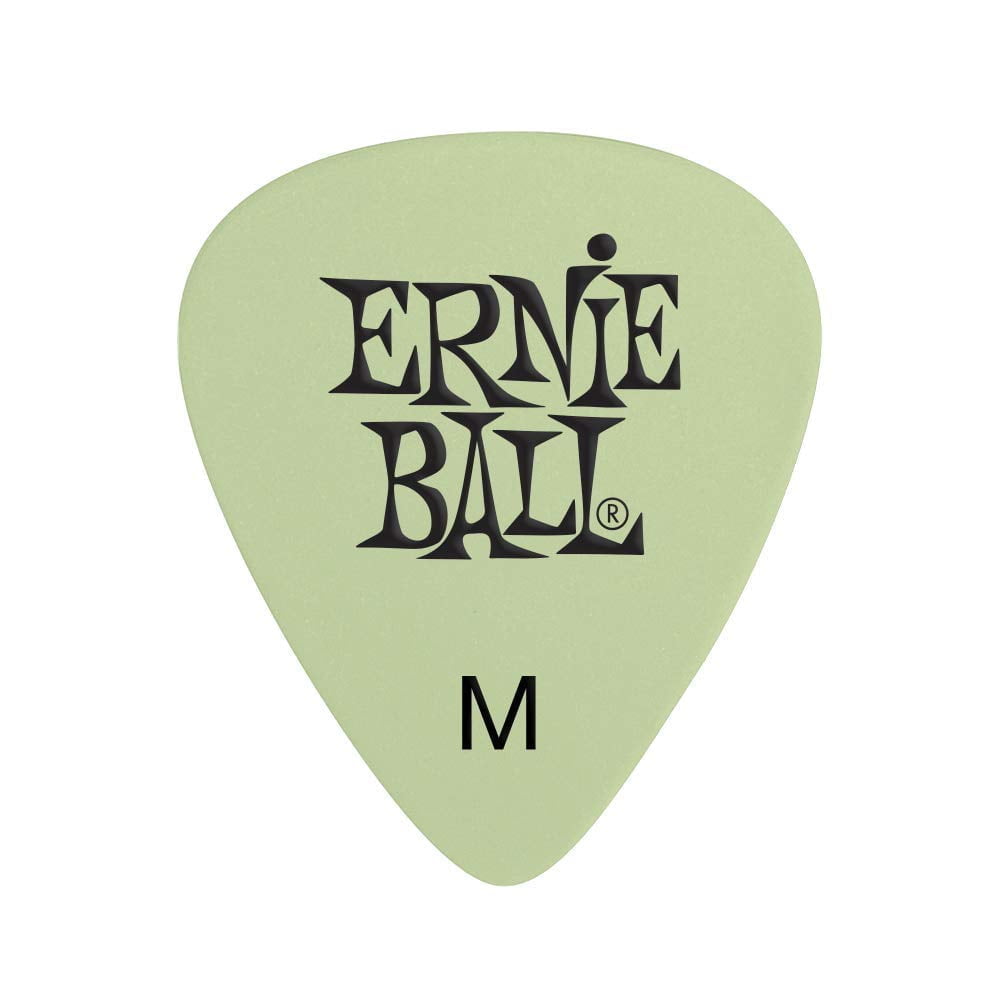 Ernie Ball Guitar Picks, Medium, Super Glow, 12-pack (P09225) - Image 2