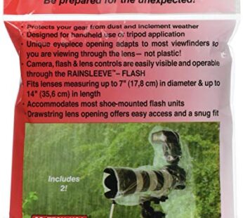 OP/TECH USA 9001142 Rainsleeve – Flash, 2-Pack (Clear), flash 14-inch