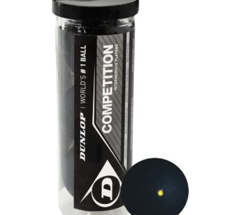 Dunlop Sports Competition Squash Balls, 3-Ball Tube