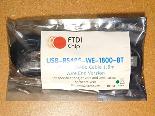 FTDI USB-RS485-WE-1800-BT Cable, USB to RS485 Serial, 1.8M, Wire END