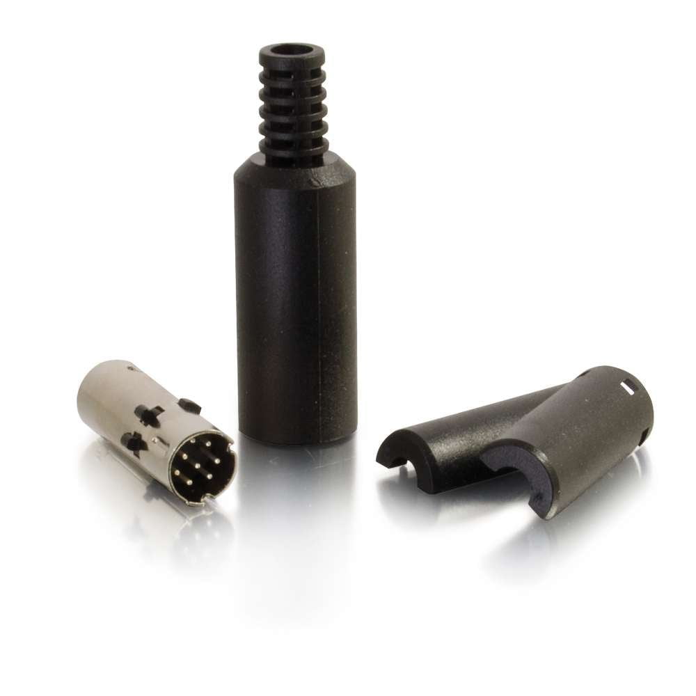 C2G 01755 8-Pin Mini Din Male Connector, TAA Compliant, Black - Image 2