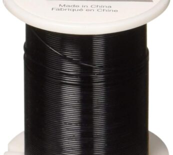 Metallic Beading & Jewelry Wire 28 Gauge 32′, Black
