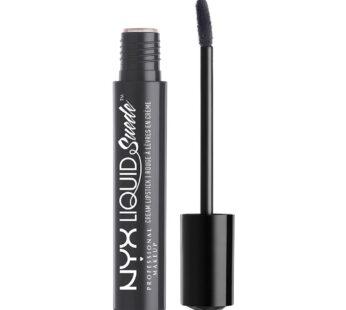 NYX PROFESSIONAL MAKEUP Liquid Suede Cream Lipstick – Stone Fox (Deep Grey With Blue Under