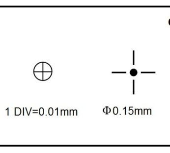 Microyn Microscope Stage Micrometer Calibration Slide (TCM-H) with 4-Scales and 0.01mm Lin