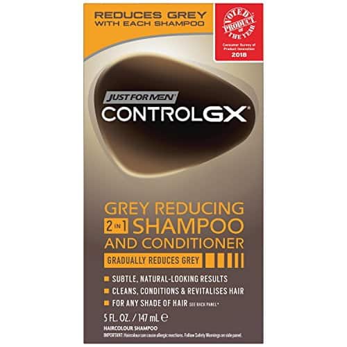 Just For Men Control GX 2 in 1 Grey Reducing Shampoo and Conditioner, 5 Fluid Ounce - Image 2
