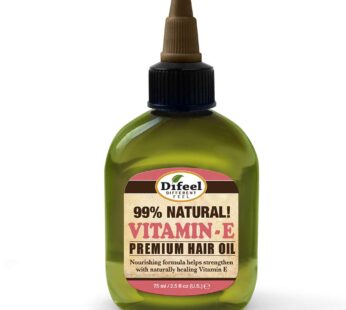 Difeel Premium Natural Hair Oil – Vitamin E Oil 2.5 ounce (3-Pack)