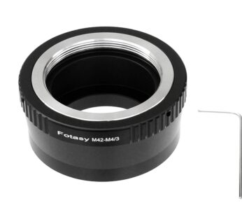 Fotasy Adjustable M42 Lens to M43 Adapter, 42mm screw Mount to MFT, fits Olympus E-PL8 E-P