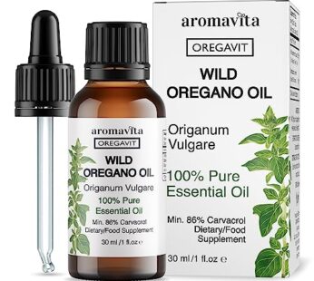 Aromavita Oregavit Wild Oregano Oil – 100% Pure Undiluted Oil of Oregano – 86-90% Carvacro