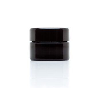 Infinity Jars 15 Ml (.5 fl oz) Pocket Size Black Ultraviolet Glass Screwtop Jar (1)