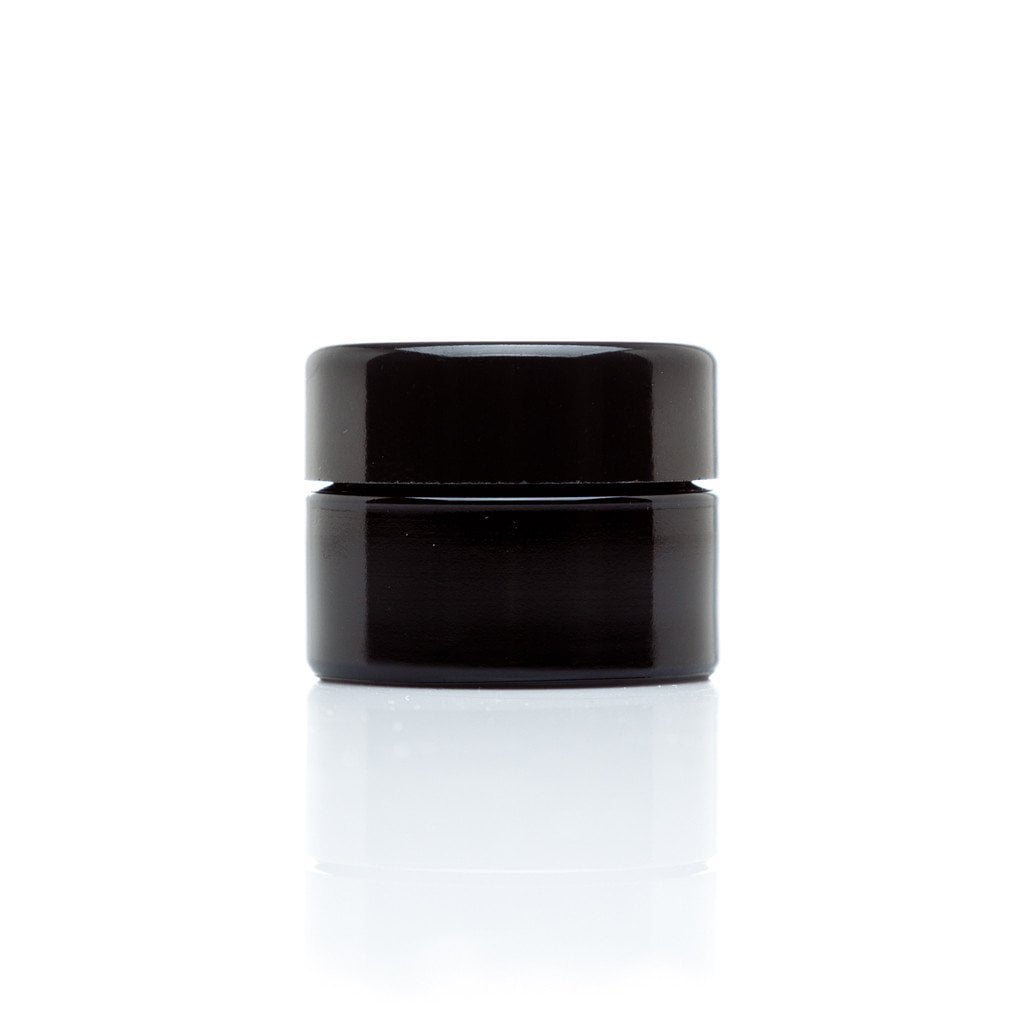 Infinity Jars 15 Ml (.5 fl oz) Pocket Size Black Ultraviolet Glass Screwtop Jar (1)