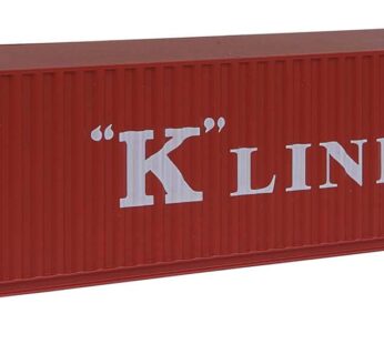 Walthers SceneMaster 949-8203 HO Scale Model of K-Line 40′ Hi Cube Corrugated Container W/
