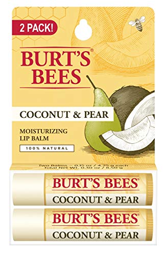 Burt's Bees Lip Balm - Coconut and Pear, Lip Moisturizer With Responsibly Sourced Beeswax,