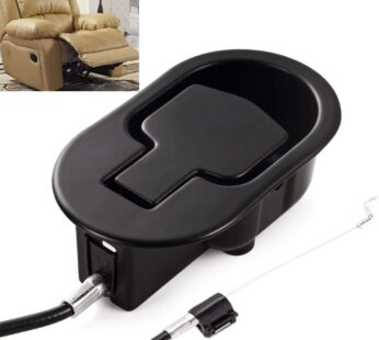 FOLAI Recliner Replacement Parts – Universal Black Metal Pull Recliner Handle with Cable –
