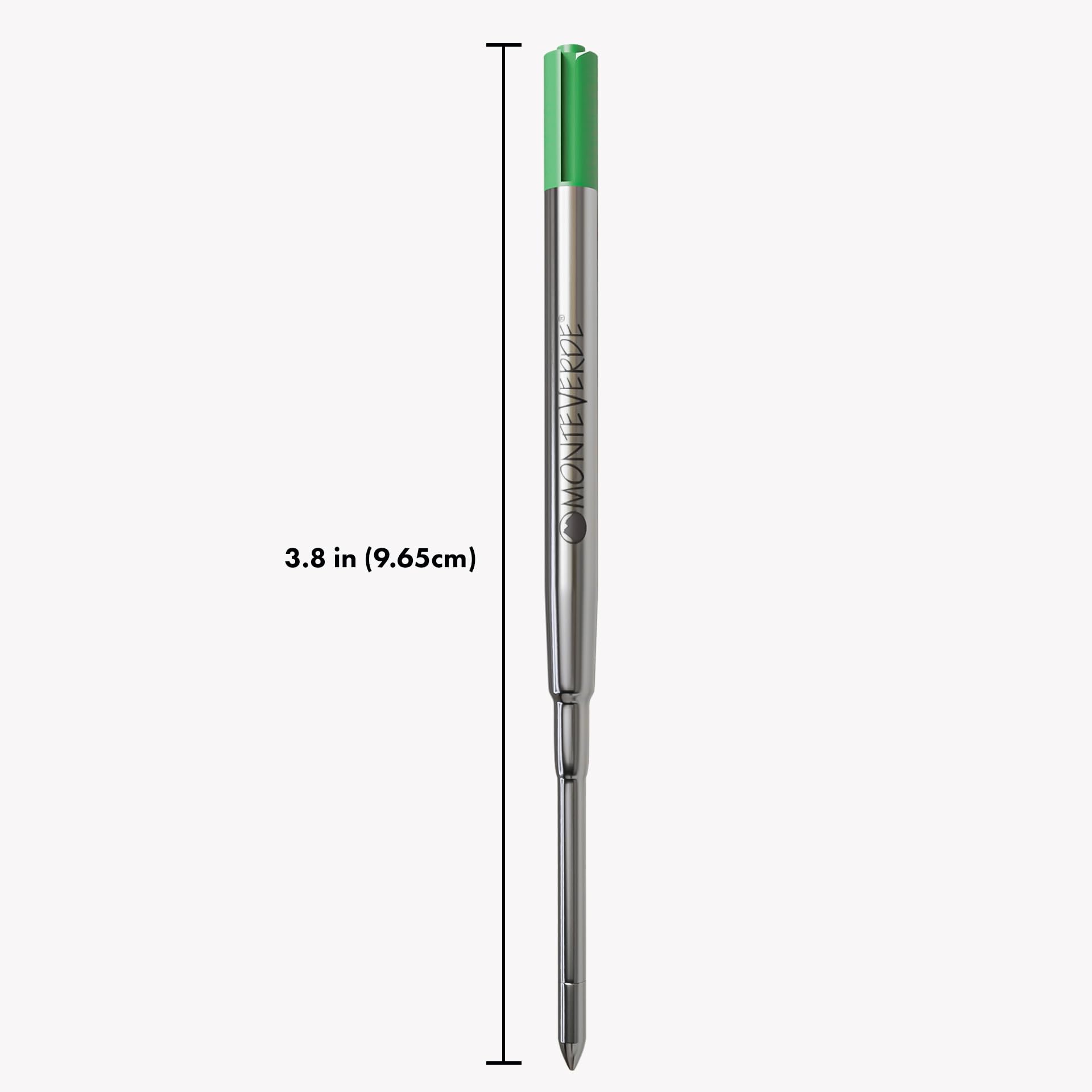 Monteverde Ballpoint Refill to Fit Parker Ballpoint Pens, Medium Point, Soft Roll, Green, - Image 3