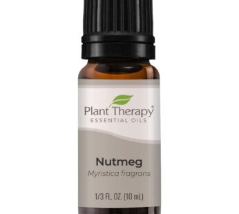Plant Therapy Nutmeg Essential Oil 10 mL (1/3 oz) 100% Pure, Undiluted, Therapeutic Grade