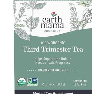 Earth Mama Organic Third Trimester Tea Bags | 100% USDA Organic Herbal Tea for Late Pregna