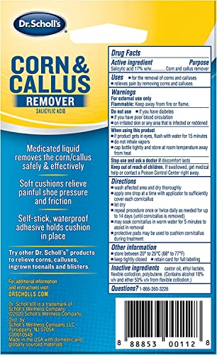 Special Pack of 5 DR. Scholls Corn/Callous REM Liquid 26200 0.33 oz - Image 3