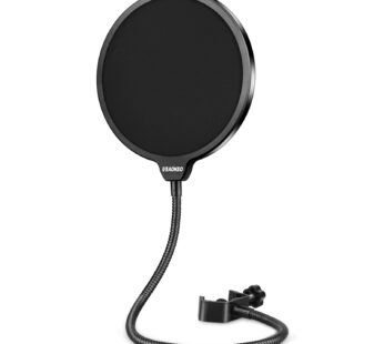 Aokeo Professional Microphone Pop Filter Mask Shield For Blue Yeti and Any Other Microph