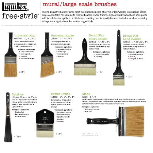 Liquitex Professional Freestyle Large Scale Brush, Paddle 3-inch - Image 3
