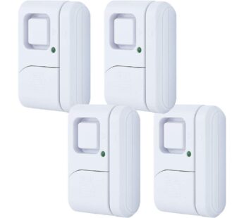GE Personal Security Window and Door Alarm, 4 Pack, DIY Protection, Burglar Alert, Wireles