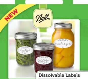 Ball Dissolvable Canning Labels, 60 Count (Pack of 2)