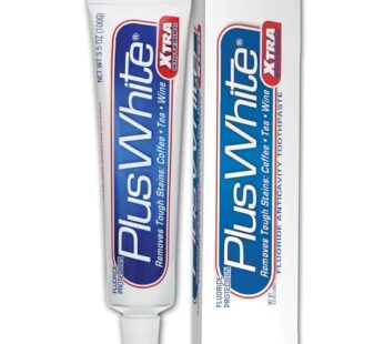 Plus White Xtra Whitening Toothpaste – Removes Tough Stains from Coffee, Smoking, Wine & M