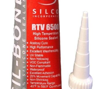 Sil-Bond RTV 6500 High Temperature Industrial Construction Grade Silicone – Red (2.8oz)