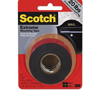 Scotch Mounting, Fastening & Surface Protection 414P Extremely Strong Mounting Tape, 1 Cou