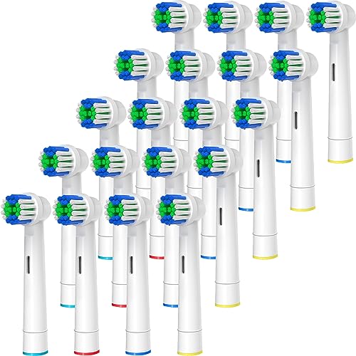 Replacement Toothbrush Heads Compatible with Oral-B Braun, 20 Pcs Professional Electric Br