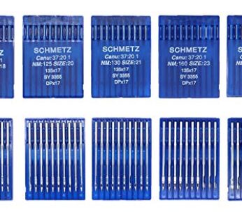 SCHMETZ 50pcs Size 18 20 21 23 24 135×17 DPx17 Walking Foot Sewing Machine Needle