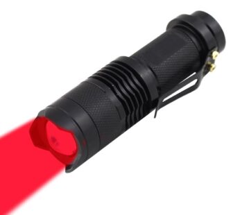 WAYLLSHINE High Power 1 Mode Red LED Flashlight, Single Mode Red Flashlight, Red Light Fla
