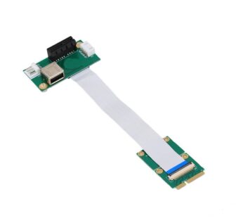 Mini PCI-E to PCI-E Express 1X Extension Cord Adapter Card with USB Riser Card