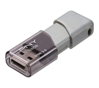 PNY 128GB Turbo Attache 3 USB 3.0 Flash Drive, GREY