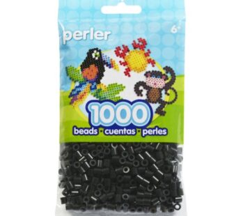 Perler Black Beads for Kids Crafts, 1000 pcs