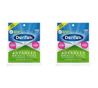 DenTek Deep Clean Bristle Picks Two Packs of 100 Each