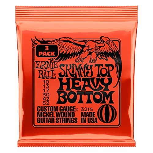 Ernie Ball Skinny Top Heavy Bottom Slinky Nickel Wound Electric Guitar Strings 3 Pack - 10