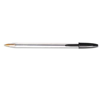 BIC Cristal Xtra Smooth Ballpoint Pen, Medium Point (1.0mm), Black, For Ultra-Smooth Writi