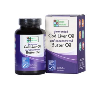 Green Pasture Fermented Cod Liver Oil Blend and Concentrated Butter Oil Blend – 120 Capsul