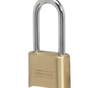 Master Lock 175LH Set Your Own Combination Padlock, 2-1/4 in. Shackle, Brass Finish