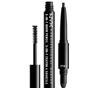 NYX Cosmetics 3-in1 Brow Pencil Black