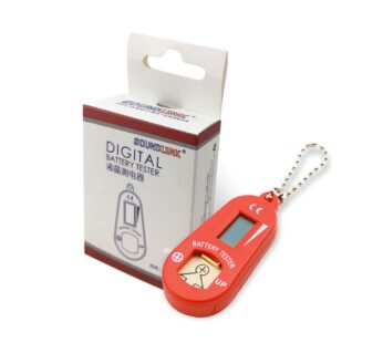 Hearing Aid Battery Testers with Spare Battery Storage Compartment (Red)