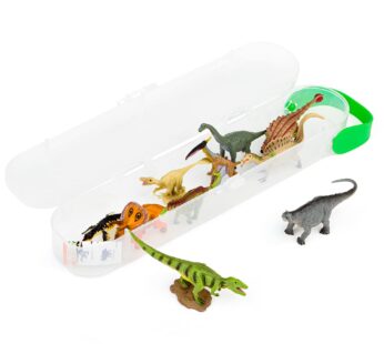 Collecta Box of Mini Dinosaurs 2 – Clear Plastic Tube Includes 10 Mini Dino Replicas