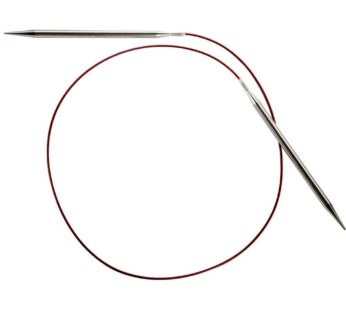 ChiaoGoo Red Lace Circular 32-inch (80cm) Stainless Steel Knitting Needle; Size US 10 (6mm