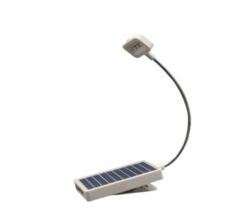 Glovion Solar Clip on Book Light LED Reading Light USB Rechargeable and Solar Powered,2 Br