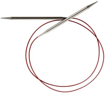 ChiaoGoo Red Lace Circular 40 inch (102cm) Stainless Steel Knitting Needle Size US 7 (4.5m