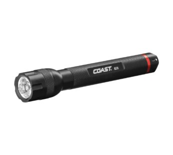Coast G26 415 Lumen Bulls-Eye Spot Beam LED Flashlight, Batteries Included, Black