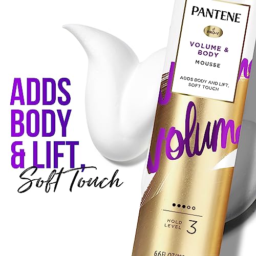 Pantene Pro-V Volume Body Boosting Mousse to Boost Fine, Flat Hair for Maximum Fullness, 6 - Image 4
