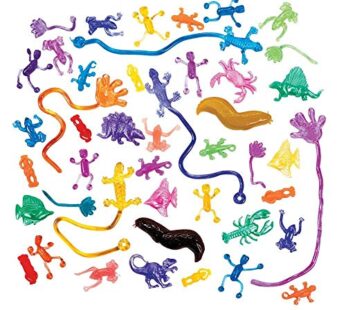 Sticky Toy Bulk Assortment – 100 Pieces – Perfect for Easter, Classroom Rewards and Hallow